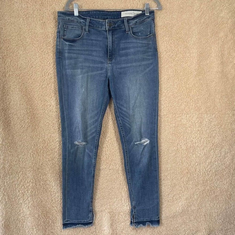 Treasure And Bond Mid Rise Skinny Ankle Jeans Size 32